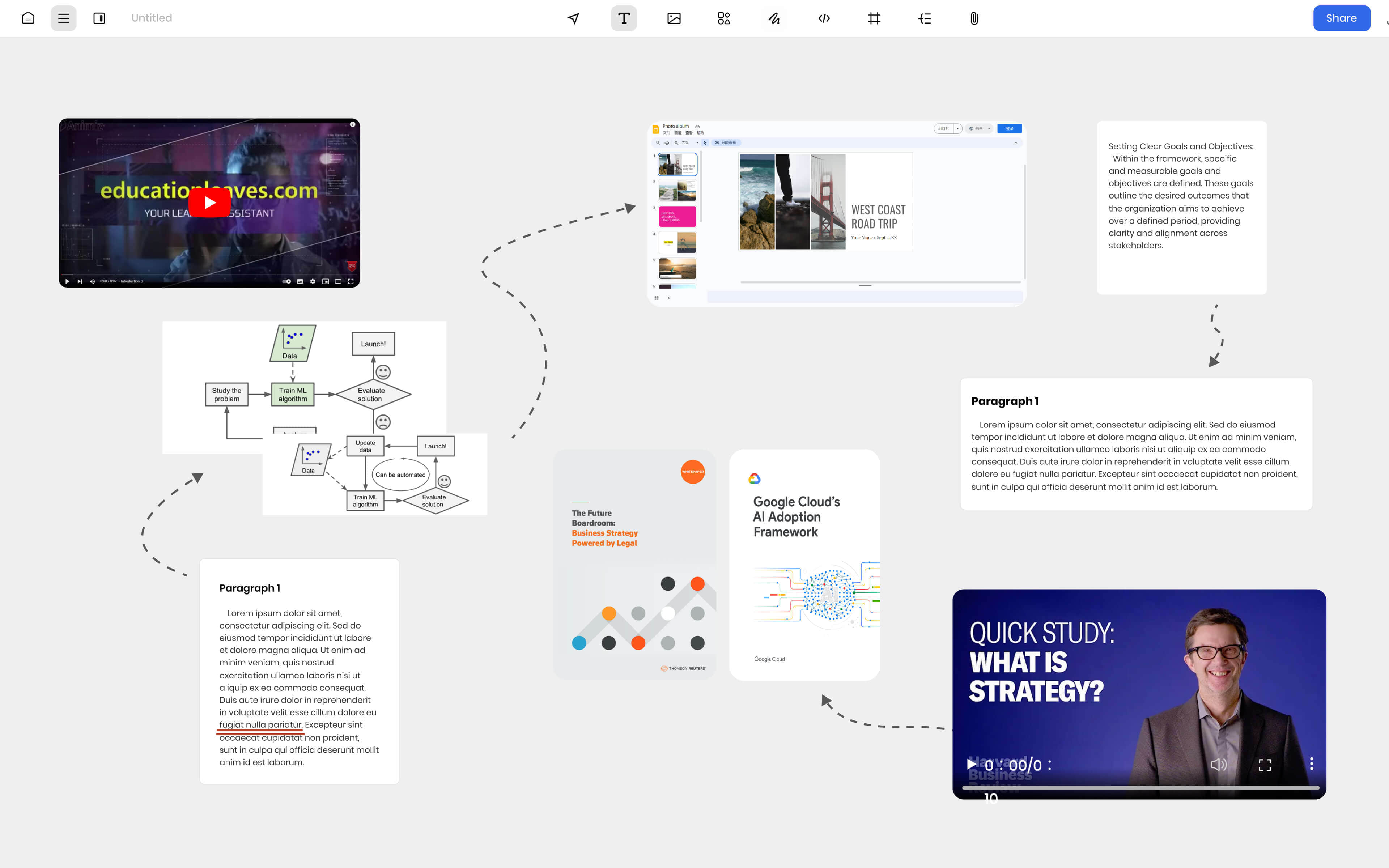 multimedia features of a whiteboard app for miro alternatives